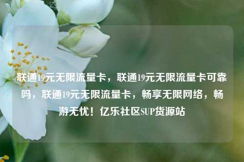 联通19元无限流量卡	，联通19元无限流量卡可靠吗，联通19元无限流量卡，畅享无限网络	，畅游无忧！亿乐社区SUP货源站  第1张